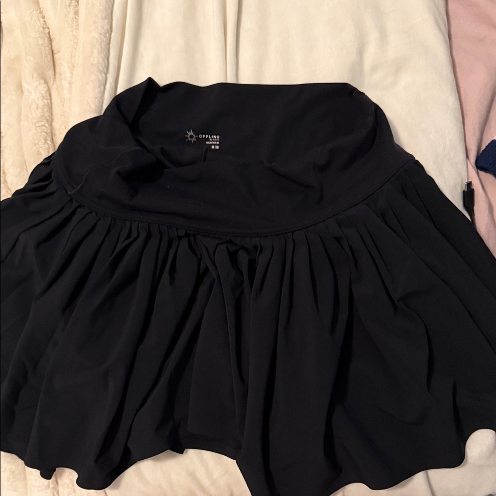 Offline by Aerie Black Women's Pleated Skirt